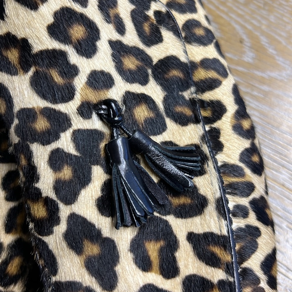 VANESSA NOEL Leopard Chunky Tassel Loafer 41.5 - Picture 4 of 11